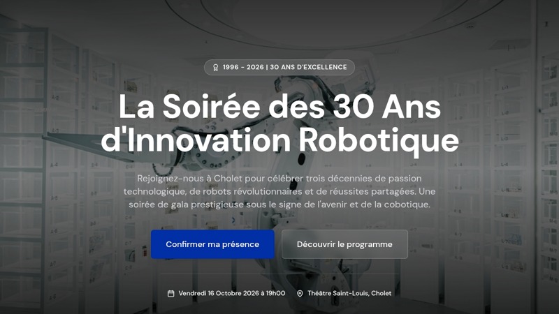 La Soirée des 30 Ans d'Innovation Robotique