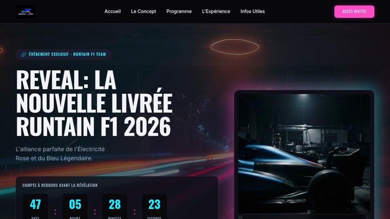 REVEAL: LA NOUVELLE LIVRÉE RUNTAIN F1 2026