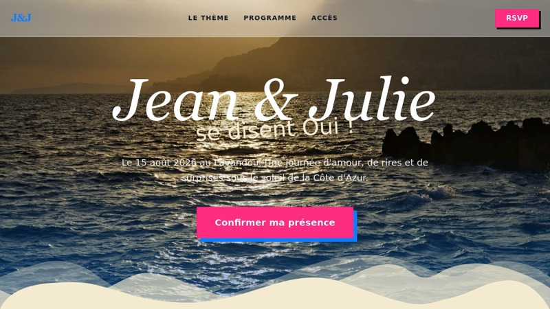 Mariage de Jean et Julie